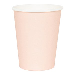 Rosa Blush - Copo de papel  270 ml (8 und)