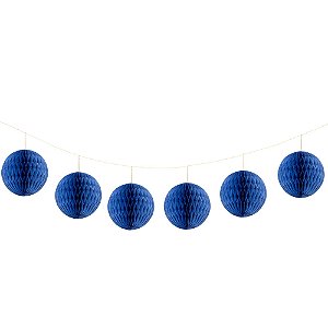 Azul Espacial - Guirlanda Mini Globo
