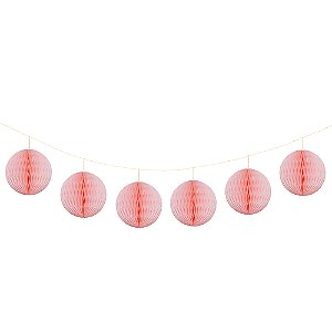 Rosa Iogurte - Guirlanda Mini Globo