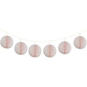 Rosa Pó - Guirlanda Mini Globo