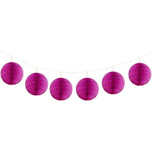 Rosa Orquídea - Guirlanda Mini Globo