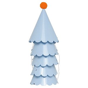 Azul Céu e Laranja - Chapeuzinho Pompom (5 und)
