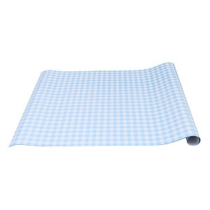 Xadrez Azul - Papel Estampado