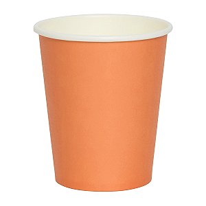Laranja - Copo de papel  270 ml (10 un)