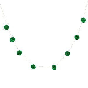 Verde Folha - Guirlanda Pompom