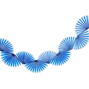 Listra Azul Espacial - Guirlanda Leque