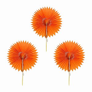 Laranja - Mini Leque Topper