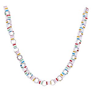 Listra Multicolorida - Guirlanda Corrente (45 elos)