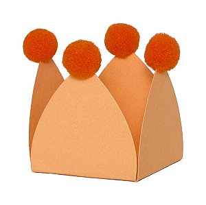 Pessego e laranja - Forminha de doce Pompom (20und)
