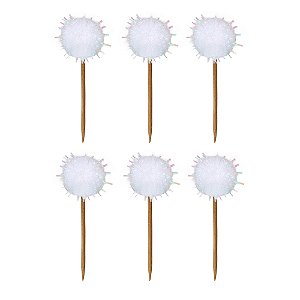 Branco Furtacor - Topper Pompom (6 und)