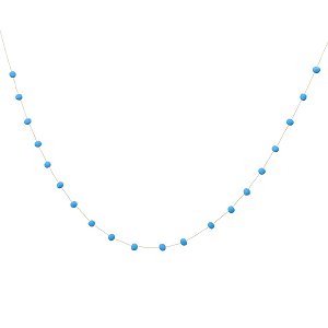 Azul Céu - Guirlanda Mini Pompom