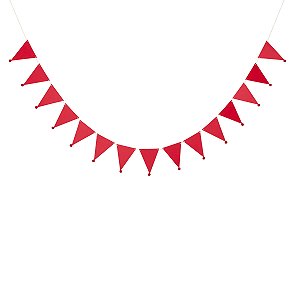 Vermelho - Guirlanda Bandeirola