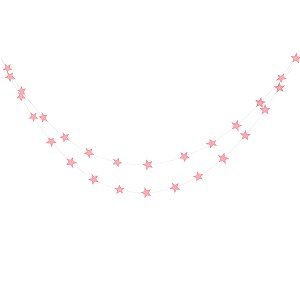 Rosa Flamingo - Guirlanda Estrela