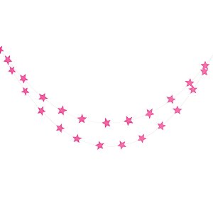 Rosa Pink - Guirlanda Estrela