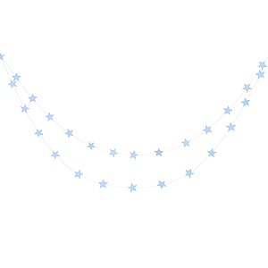 Azul Céu- Guirlanda Estrela