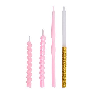 Rosa Candy - Kit velas