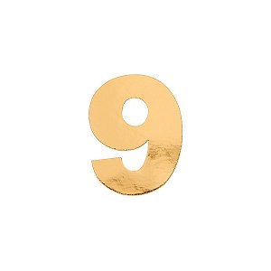 Aplique Número 9 - Dourado