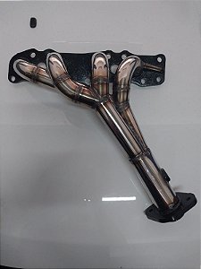 Coletor dimensionado de escapamento 4x2x1 em INOX