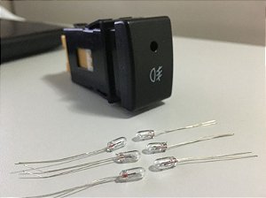 Kit 3 Lâmpadas 12v - Botão 4x4 ou farol de neblina