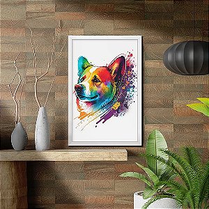 Cachorro em Aquarela