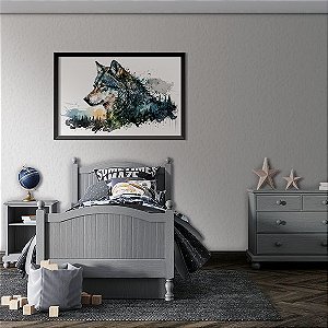 Lobo em Aquarela