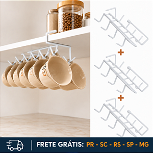KIT 3 UND - SUPORTE DE XÍCARAS MÓVEL ESSENCE BR
