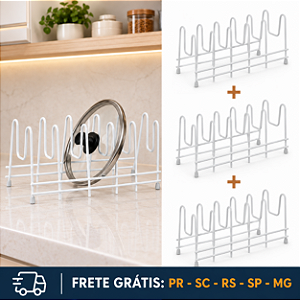 KIT 3 UND - SUPORTE P/ TAMPAS FORMAS E TRAVESSAS ESSENCE BR