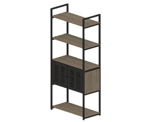 ESTANTE COM PORTAS URBANA PR/MEL