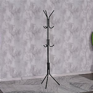 MANCEBO MULTIUSO COM 9 GANCHOS - PRETO