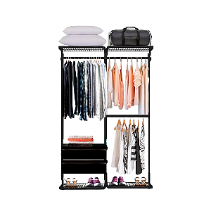 Closet Aramado - Linear CLR221 com Gaveta - 1,30m