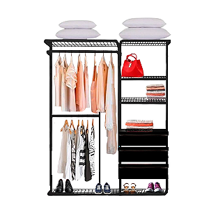 Closet Aramado - Linear CLR 250 com Gaveta - 1,60m