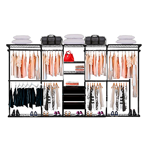 Closet Aramado - Linear CLR 250 com Gaveta - 3,70m