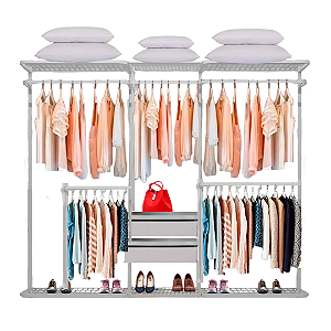 Closet Aramado - Linear CLR 282 com Gaveta - 2,50m