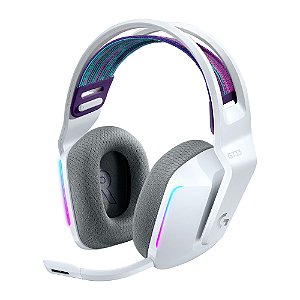 Headset Gamer Logitech G733 Sem Fio 7.1 RGB Branco
