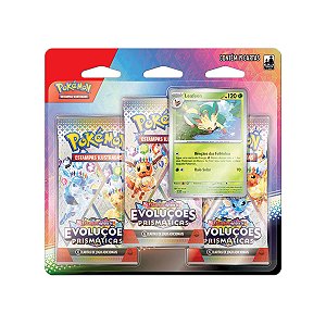 Blister Triplo Escarlate e Violeta Evoluções Prismáticas - Leafeon (Português)