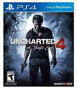 Uncharted 4 Thief`s End  - Seminovo PS4