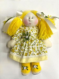 Boneca Brotinho Monocromática Tamanho Mini - Amarela