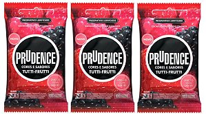 Preservativo Lubrificado Cor & Sabor Tutti-Frutti 9uni - Prudence