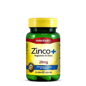 Zinco+ 28mg 60 cáps - MaxiNutri
