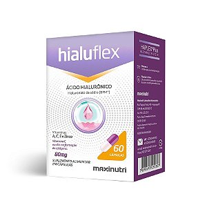 Hialuflex Ácido Hialurônico BPM 80mg 60 cápsulas - MaxiNutri