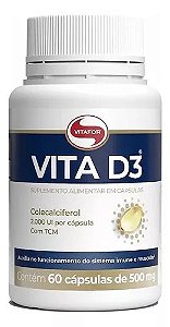 Vitamina D 2.000UI 60 cáps - Vitafor