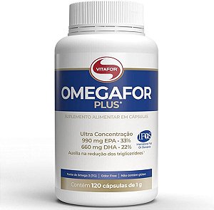 Ômegafor Plus 1000mg 120 cáps - Vitafor