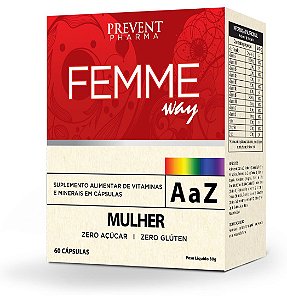 Femme Way Mulher A/Z 60 cáps - Prevent Pharma