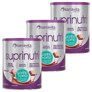 Kit 3uni Suprinutri Chocolate 400g - Sanavita