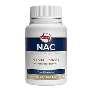 NAC N-Acetil L-cisteína 60 Cáps 750mg - Vitafor