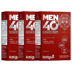 Kit 3uni Men 40 Potency 500mg 30 cáps  - Katiguá