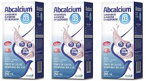 Kit 3uni Abcalcium D+ 240ml Solução Oral - Airela