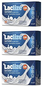 Kit 3uni Laclize 30 Comprimidos Mastigáveis - Airela