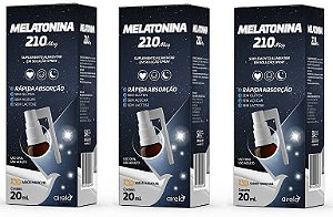 Kit 3uni Melatonina 20ml Solução Spray - Airela