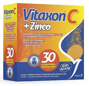 Vitaxon C + Zinco Efervescente 30 Comprimidos - Airela